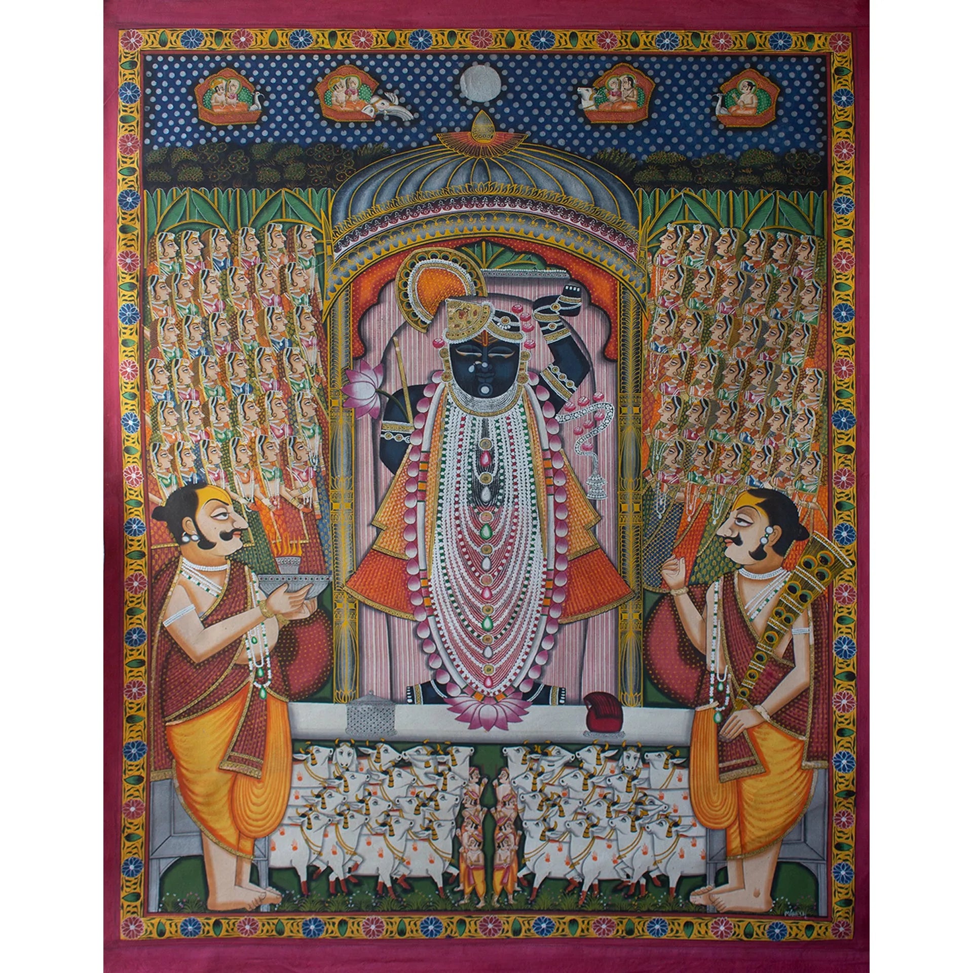 Pichwai Art - Maha Sandhya Aarti