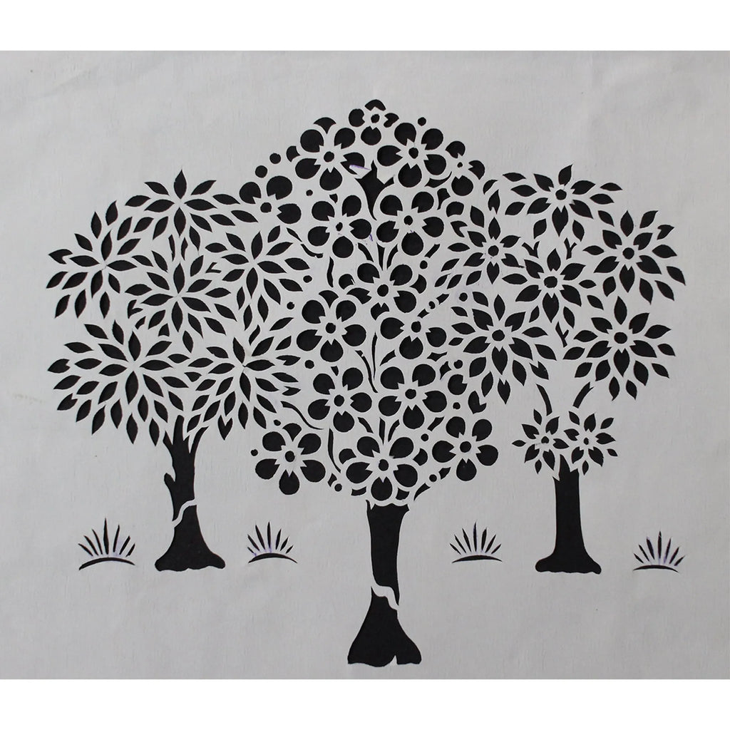 Sanjhi Art - Trees