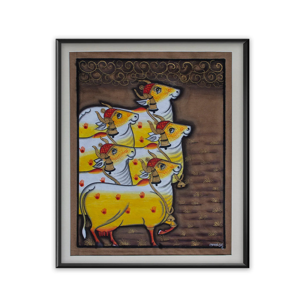 Pichwai Art - Pichwai Cow