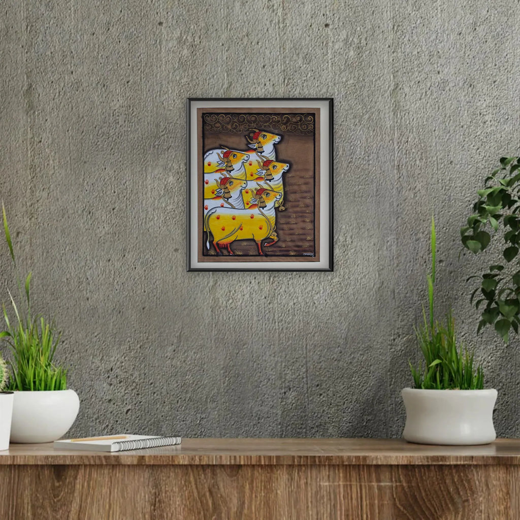 Pichwai Art - Pichwai Cow