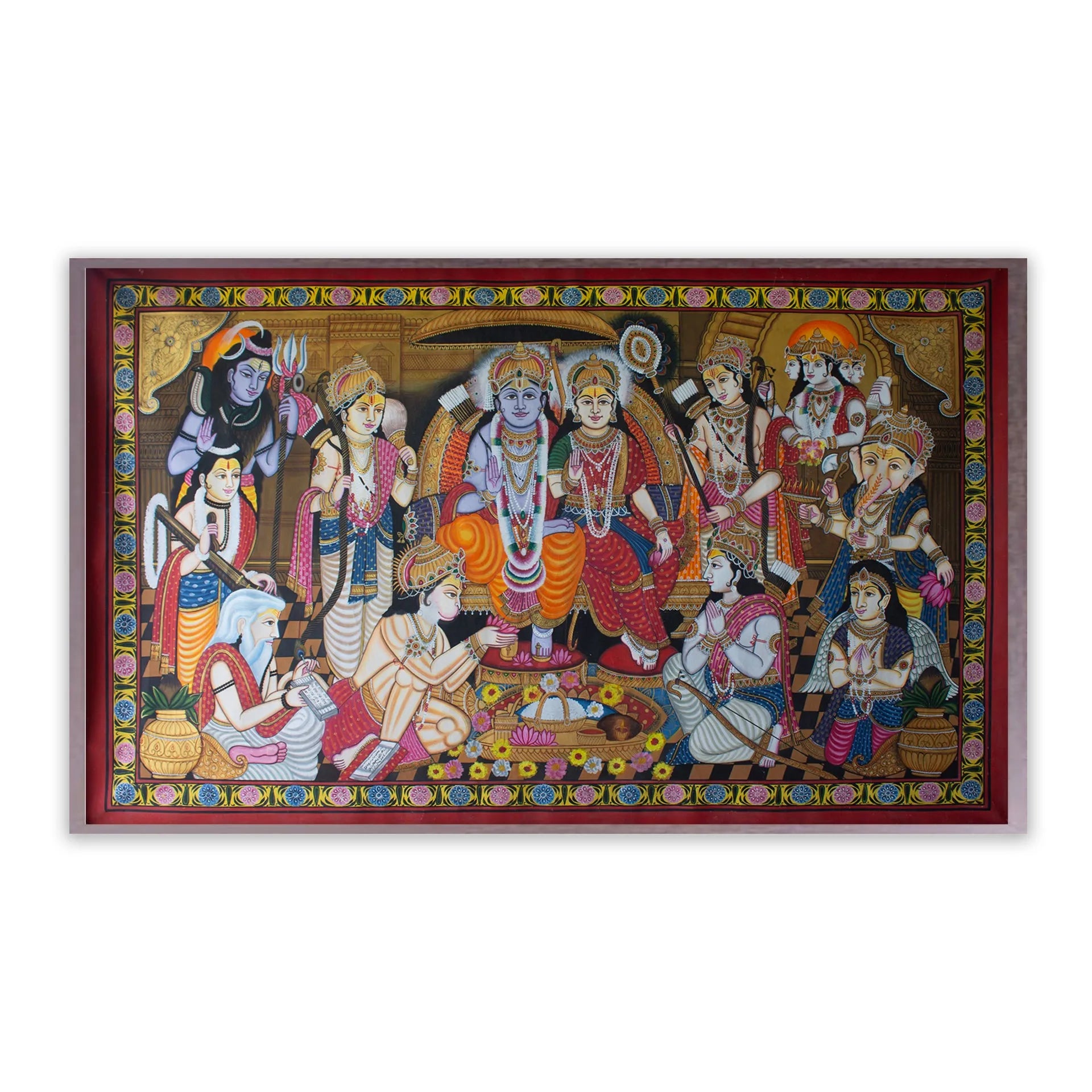 Pichwai Art - Ram darbar