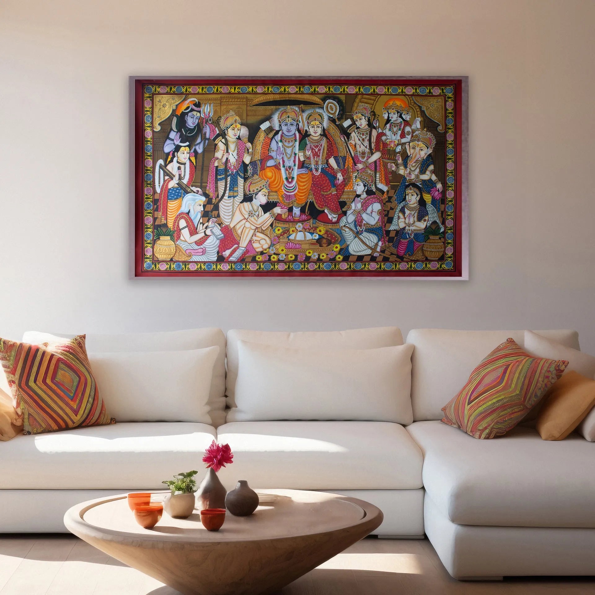 Pichwai Art - Ram darbar