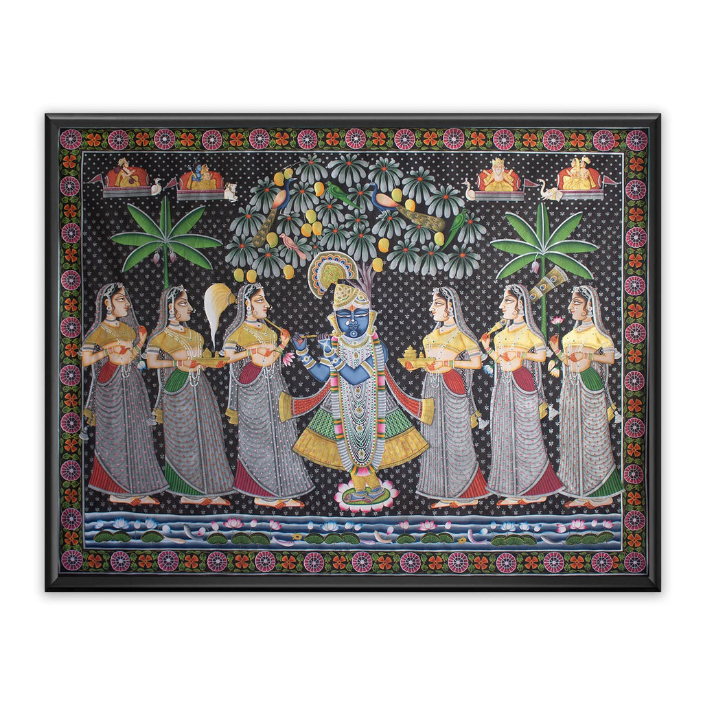 Pichwai Art - Shreenath Darbar- Sharad Poornima Utsav
