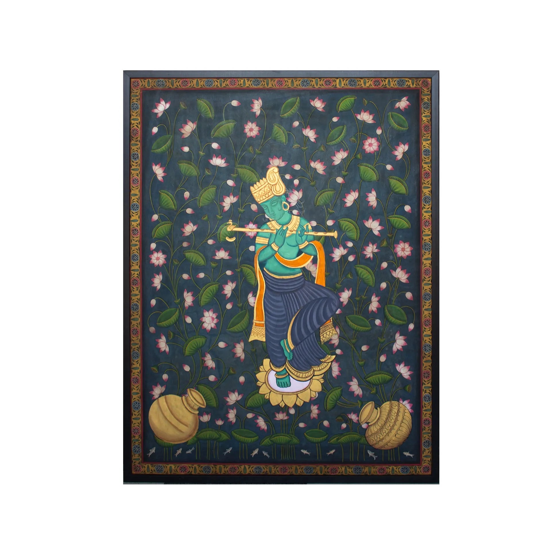 Pichwai Art - Shree Krishna in Kalam Talai