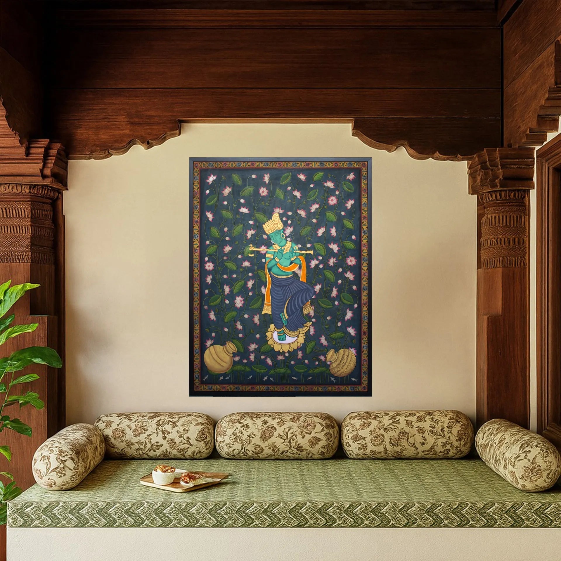 Pichwai Art - Shree Krishna in Kalam Talai