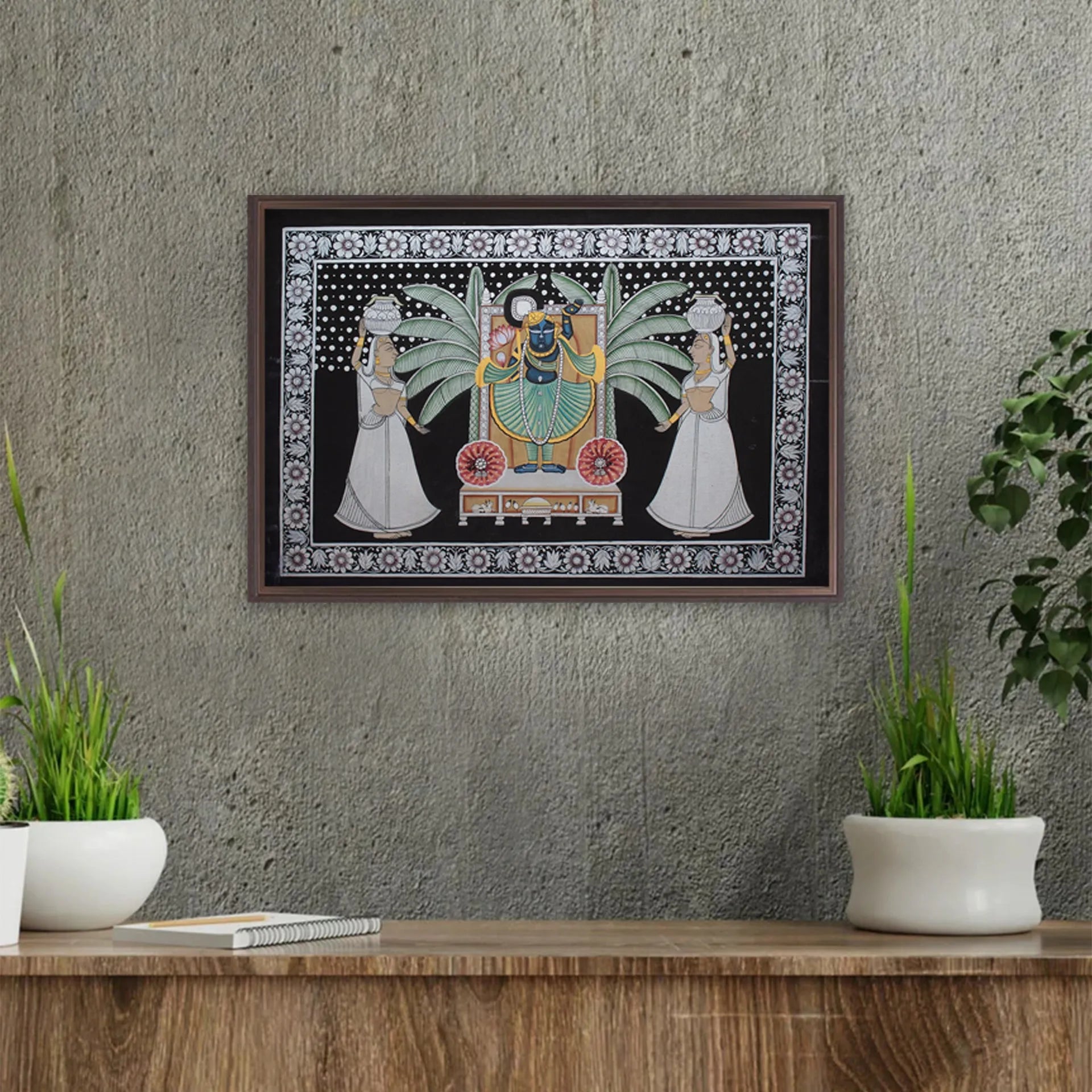 Pichwai Art - Shreenath ji Darbar