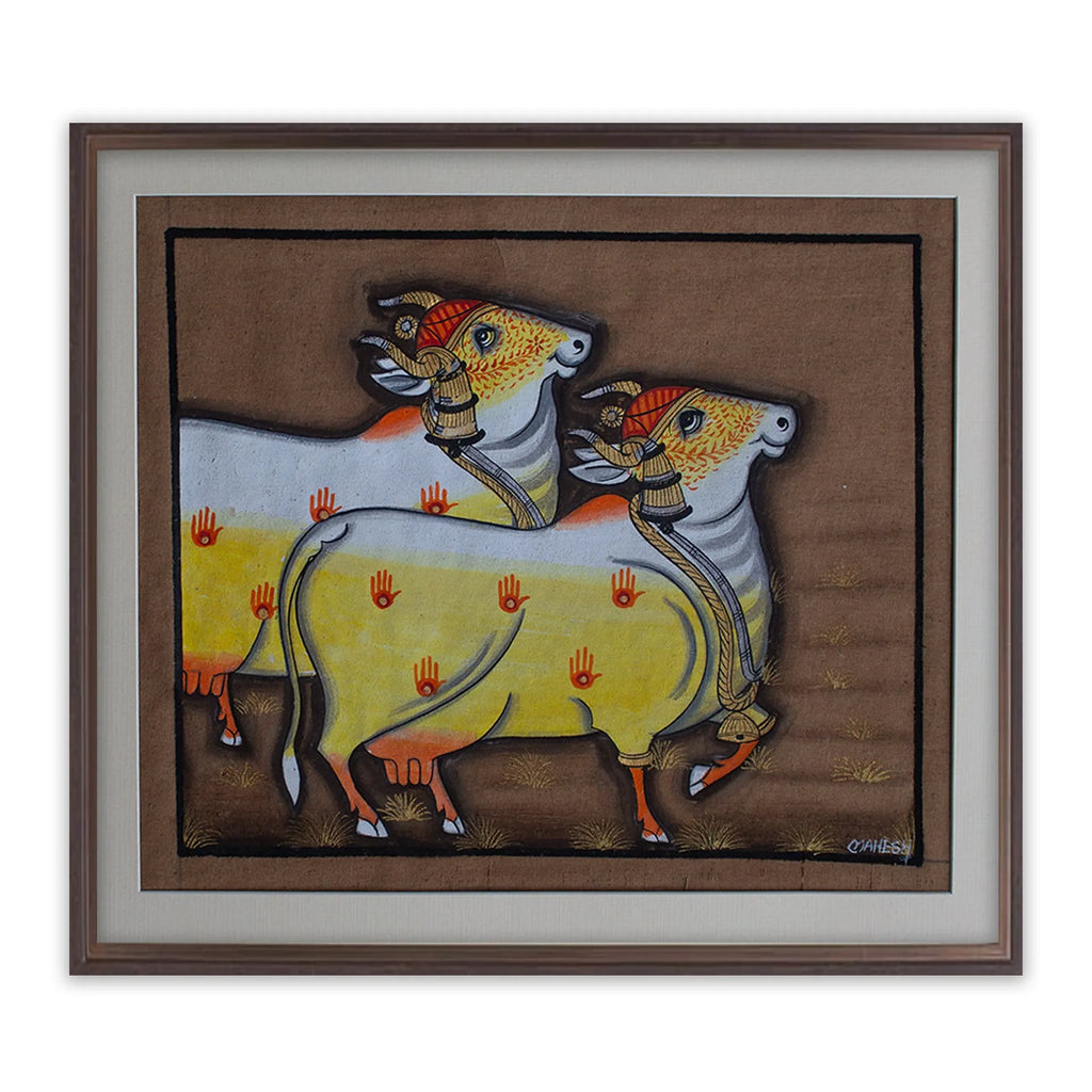 Pichwai Art - Pichwai Cow