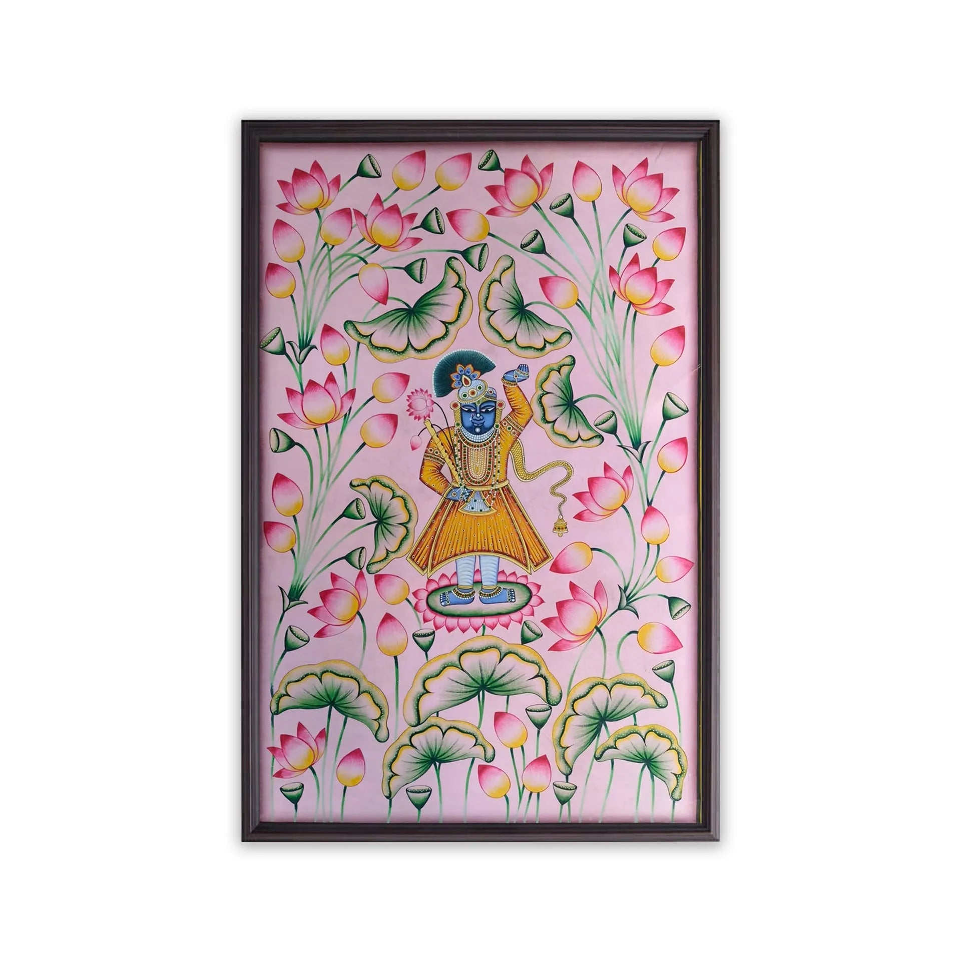Pichwai Art - Shreenathji in kamal talai