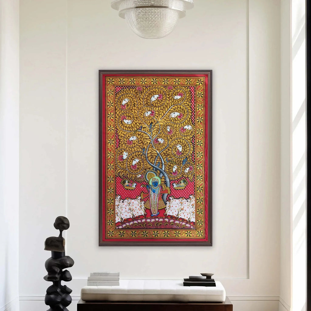 Pichwai Art - Shreenathji with tree of life