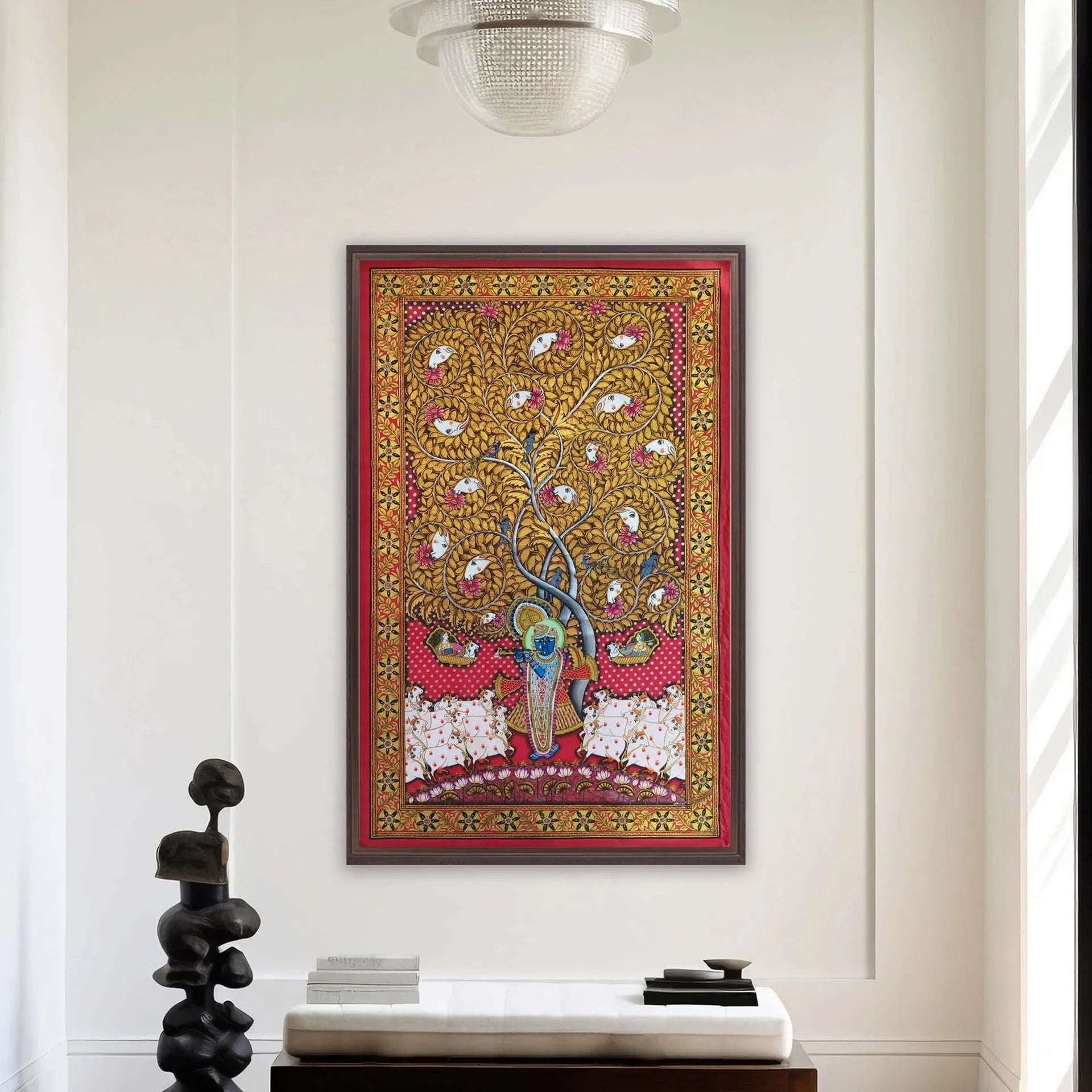Pichwai Art - Shreenathji with tree of life