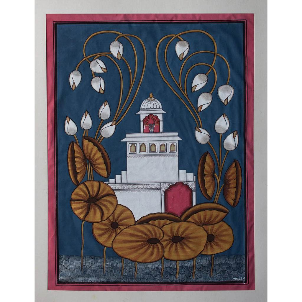 Pichwai Art - Kamal Talai and Bansi wala haath