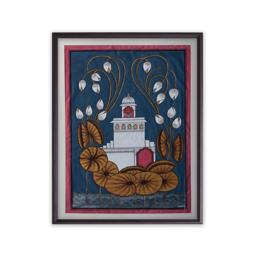 Pichwai Art - Kamal Talai and Bansi wala haath