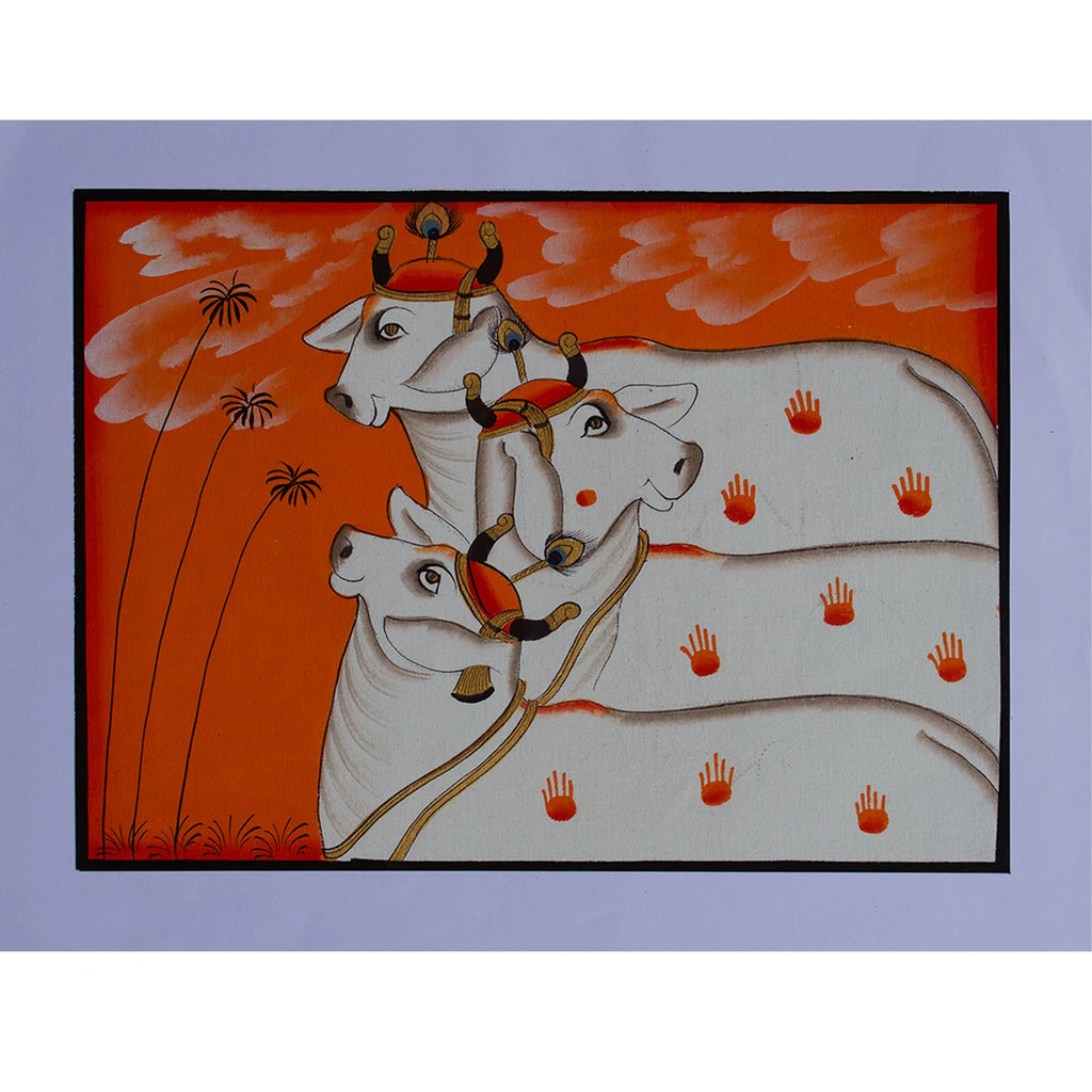 Pichwai Art - Pichwai Cow