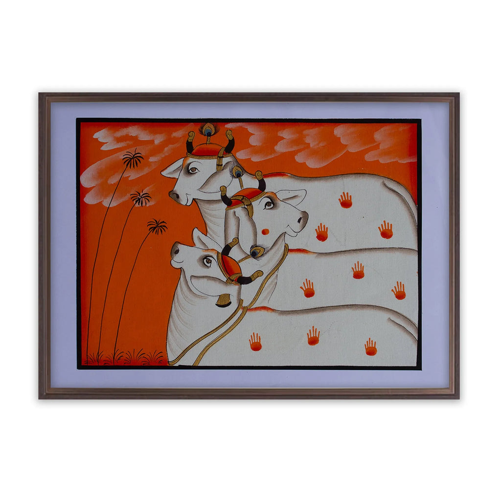 Pichwai Art - Pichwai Cow