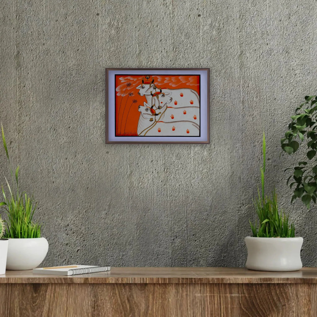 Pichwai Art - Pichwai Cow