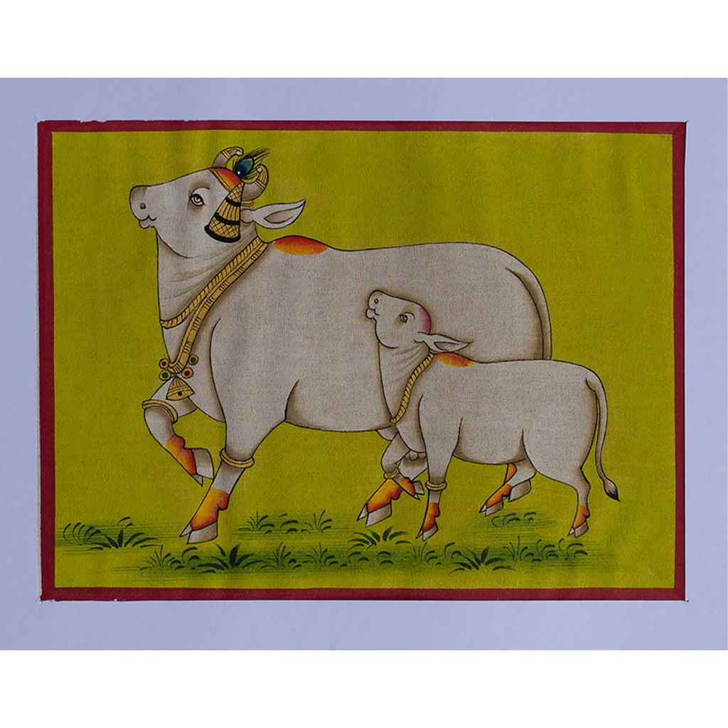 Pichwai Art - Pichwai Cow