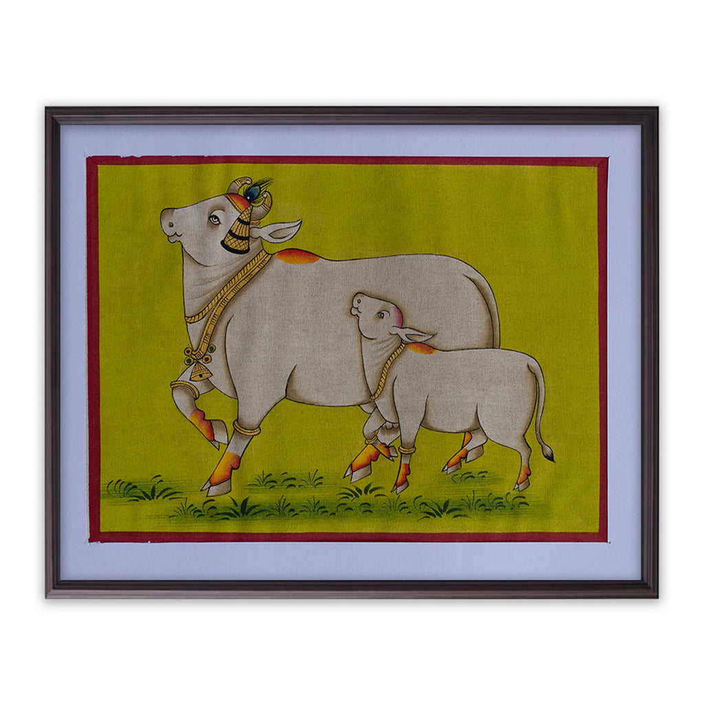 Pichwai Art - Pichwai Cow