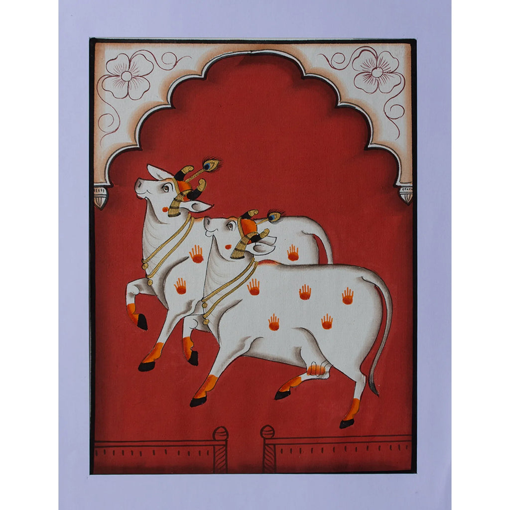 Pichwai Art - Pichwai Cow