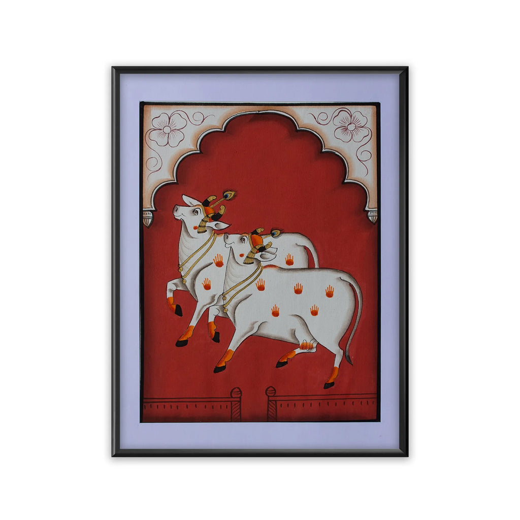 Pichwai Art - Pichwai Cow