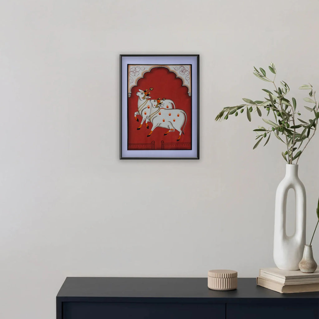 Pichwai Art - Pichwai Cow