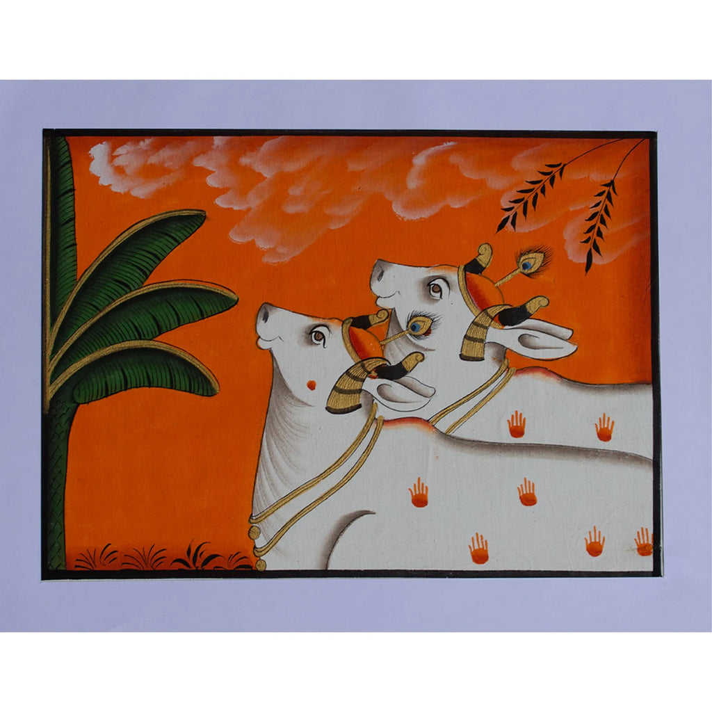 Pichwai Art - Pichwai Cow