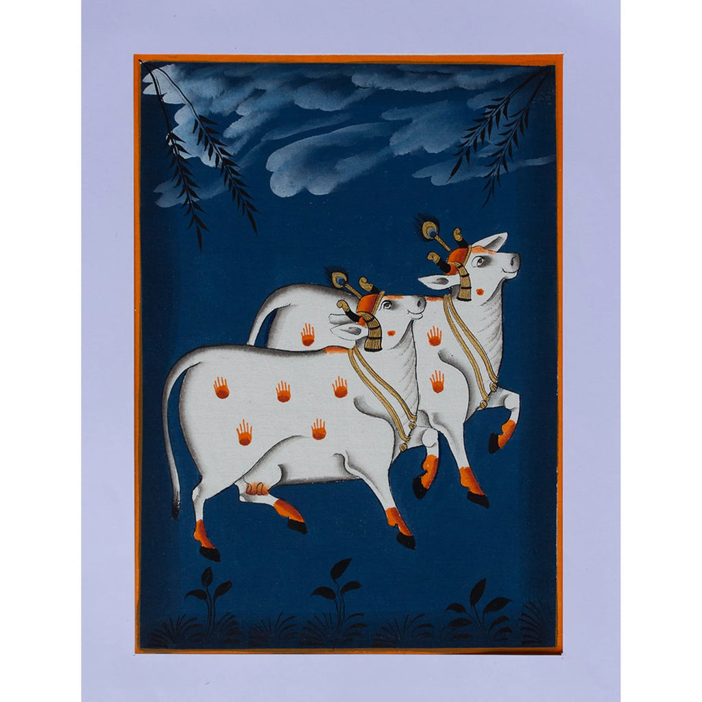 Pichwai Art - Pichwai Cow