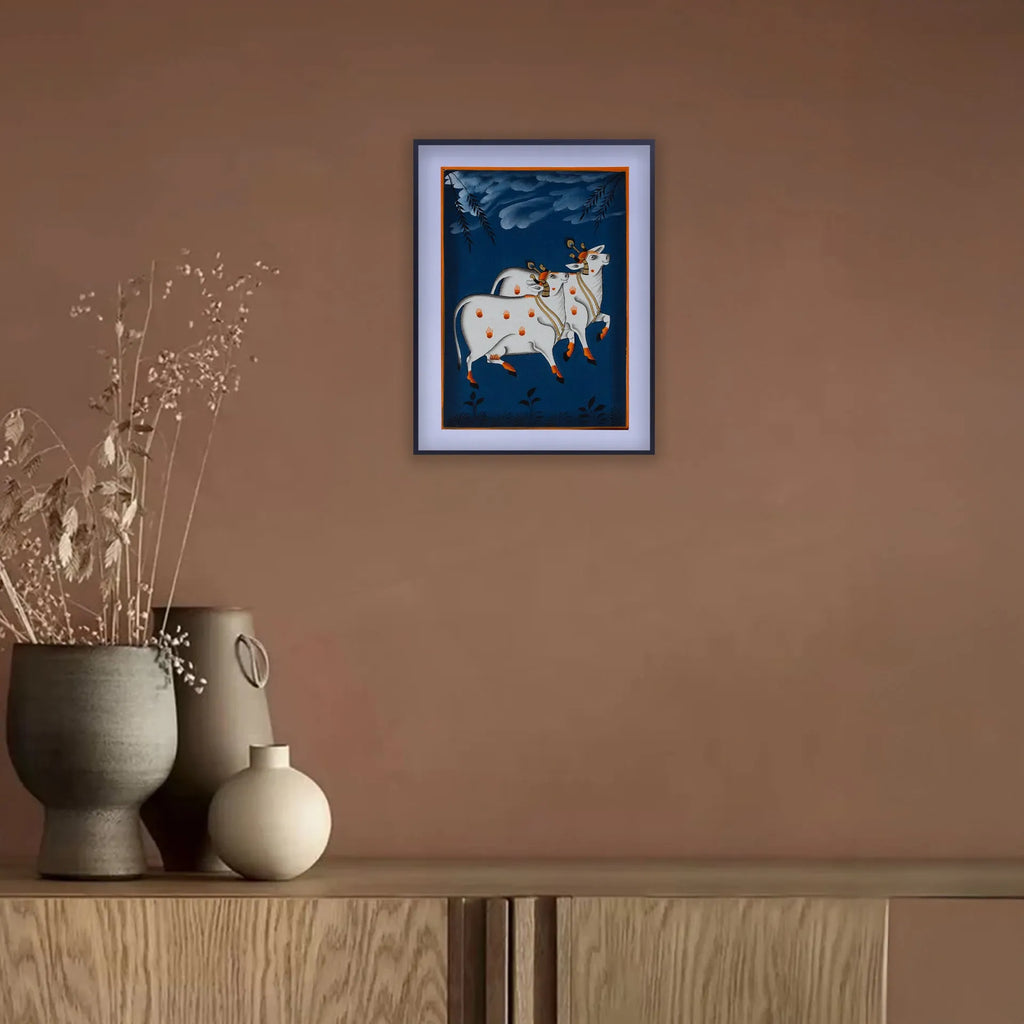 Pichwai Art - Pichwai Cow