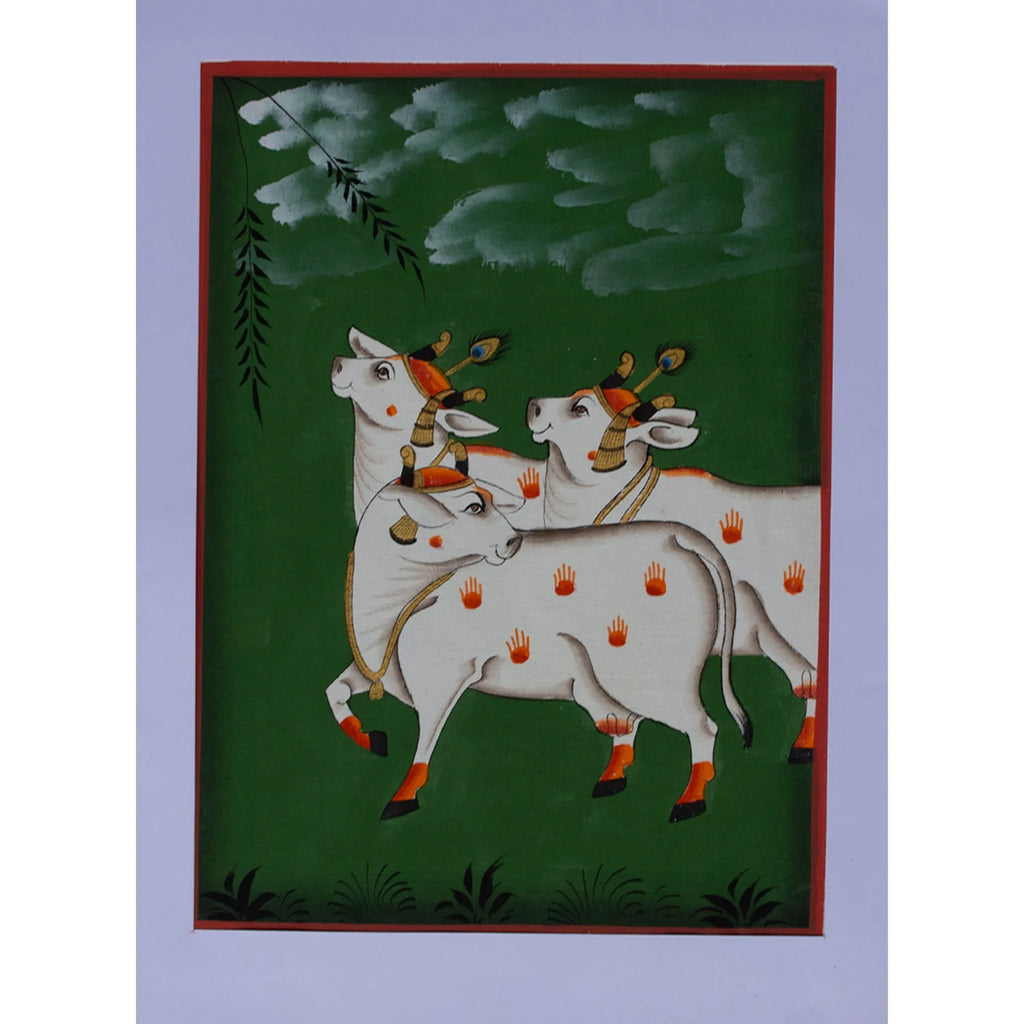 Pichwai Art - Pichwai Cow