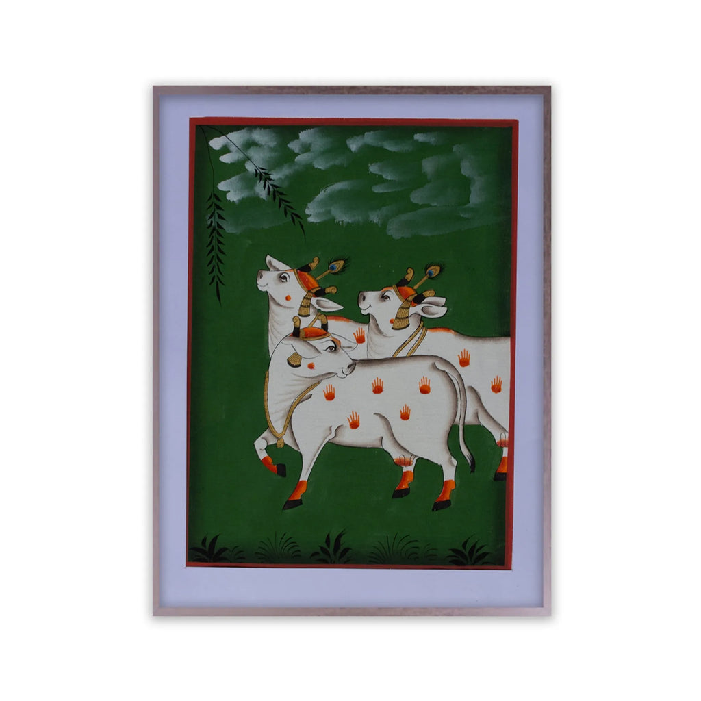 Pichwai Art - Pichwai Cow