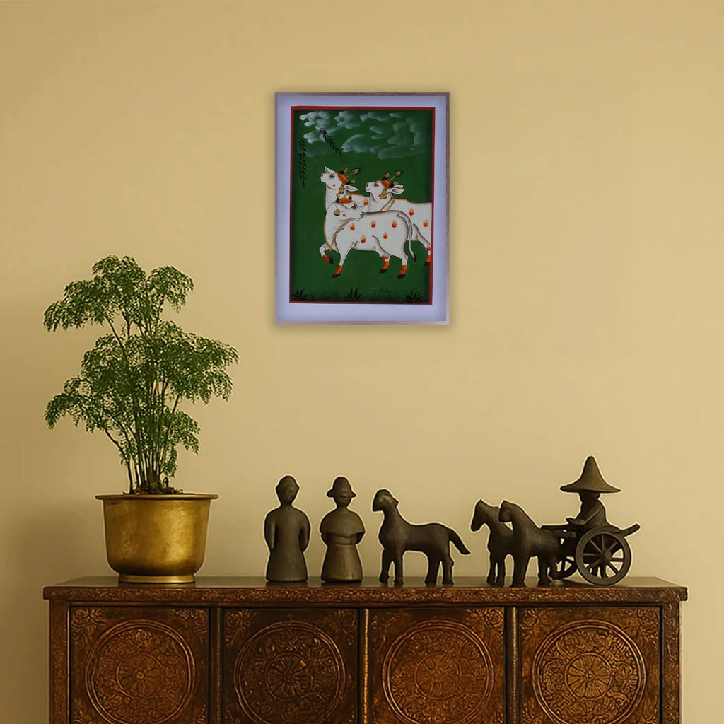 Pichwai Art - Pichwai Cow