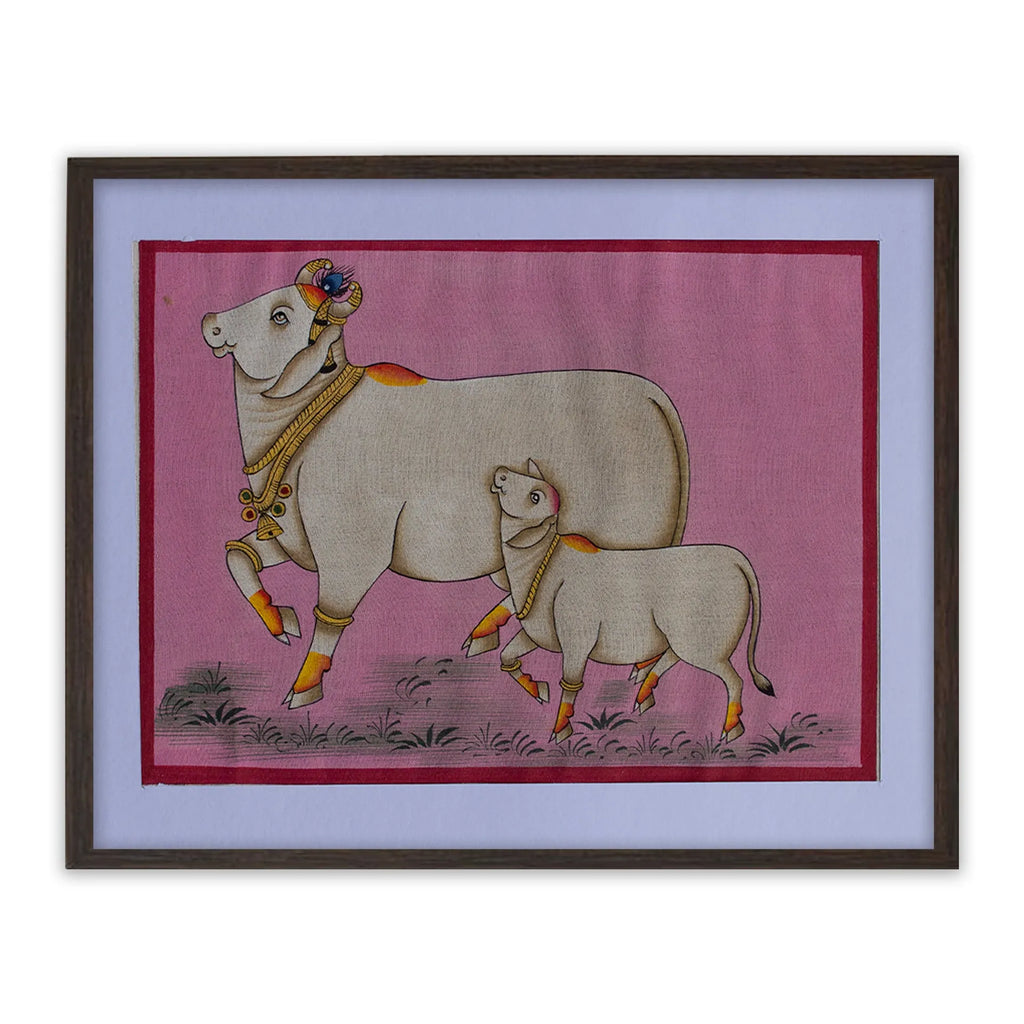 Pichwai Art - Pichwai Cow