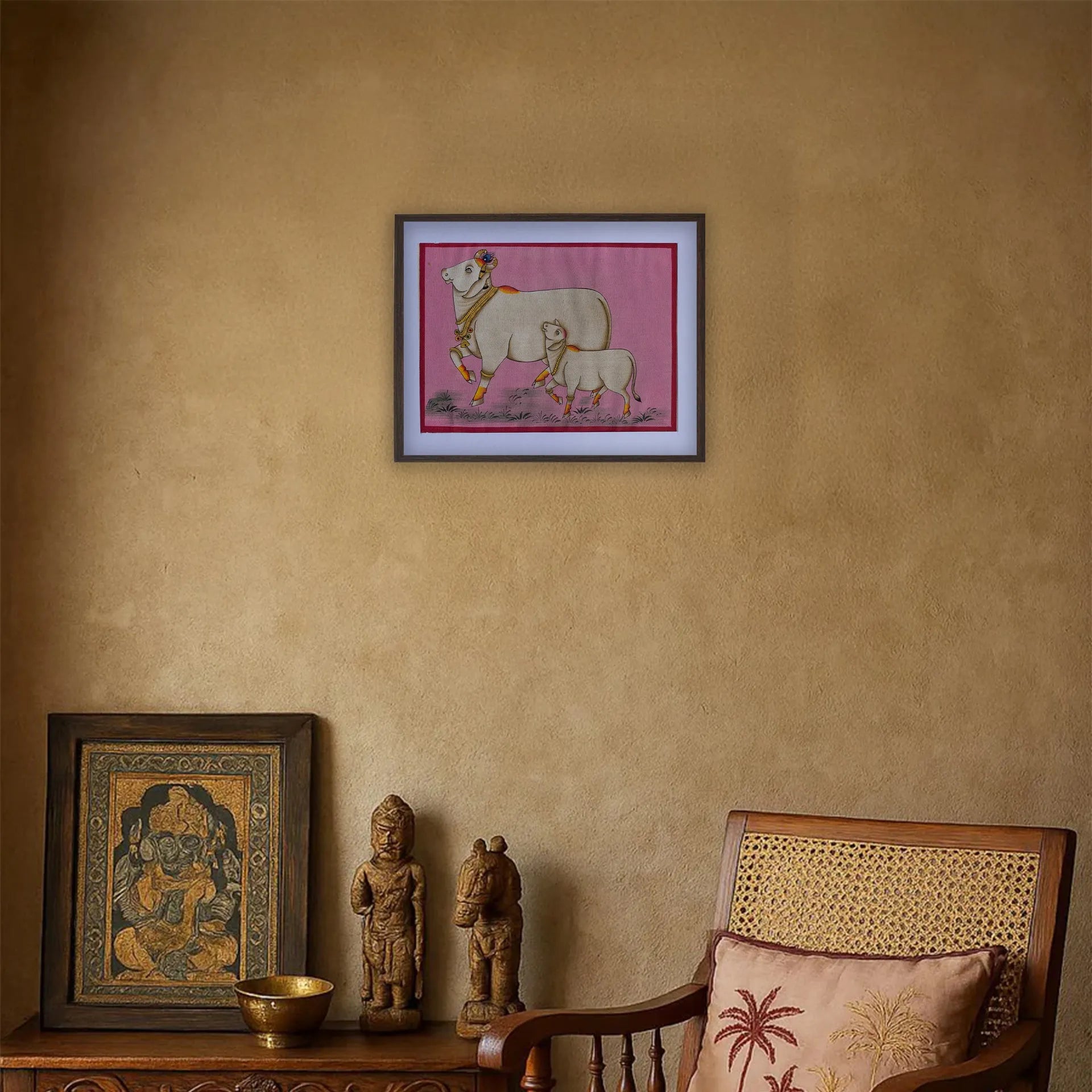 Pichwai Art - Pichwai Cow