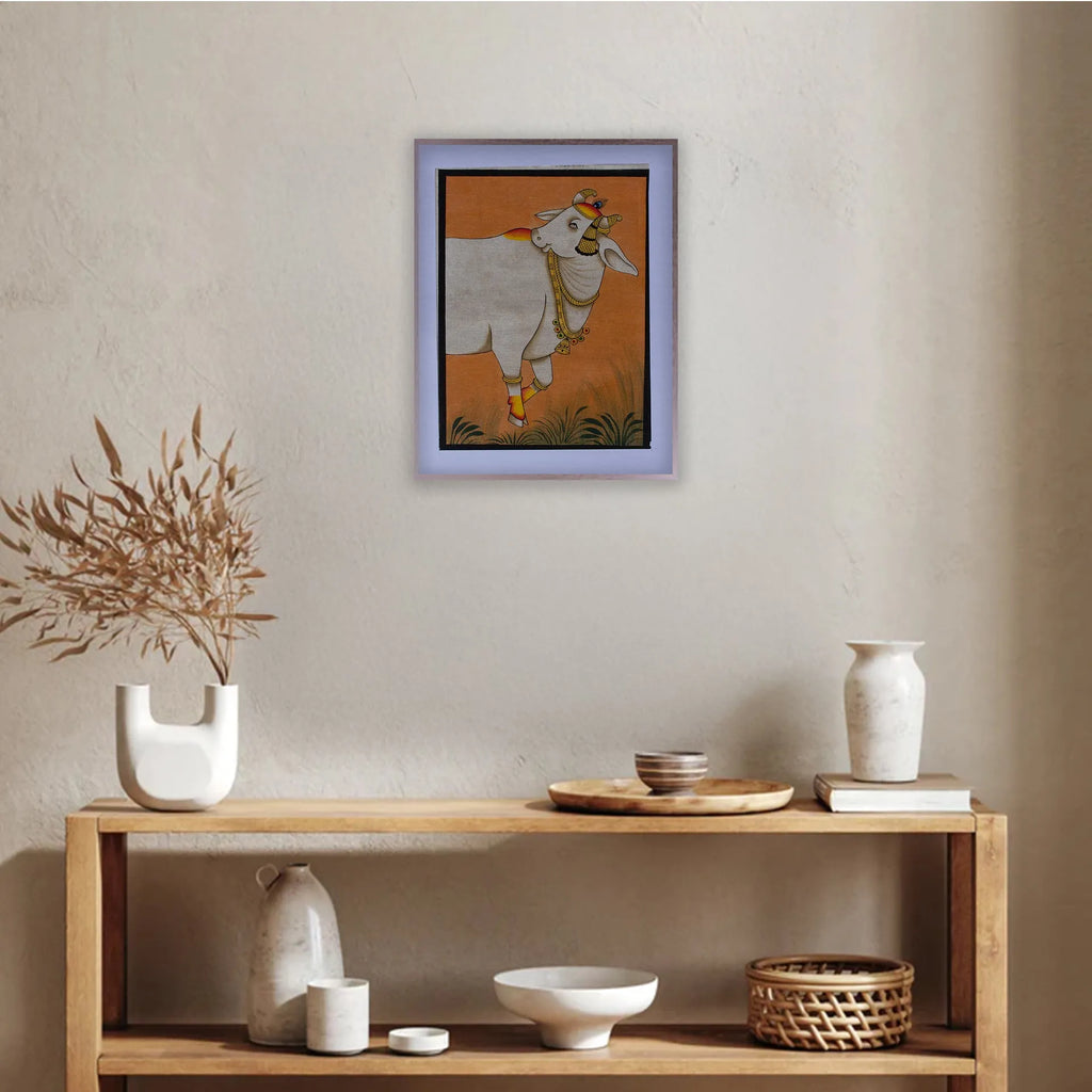 Pichwai Art - Pichwai Cow