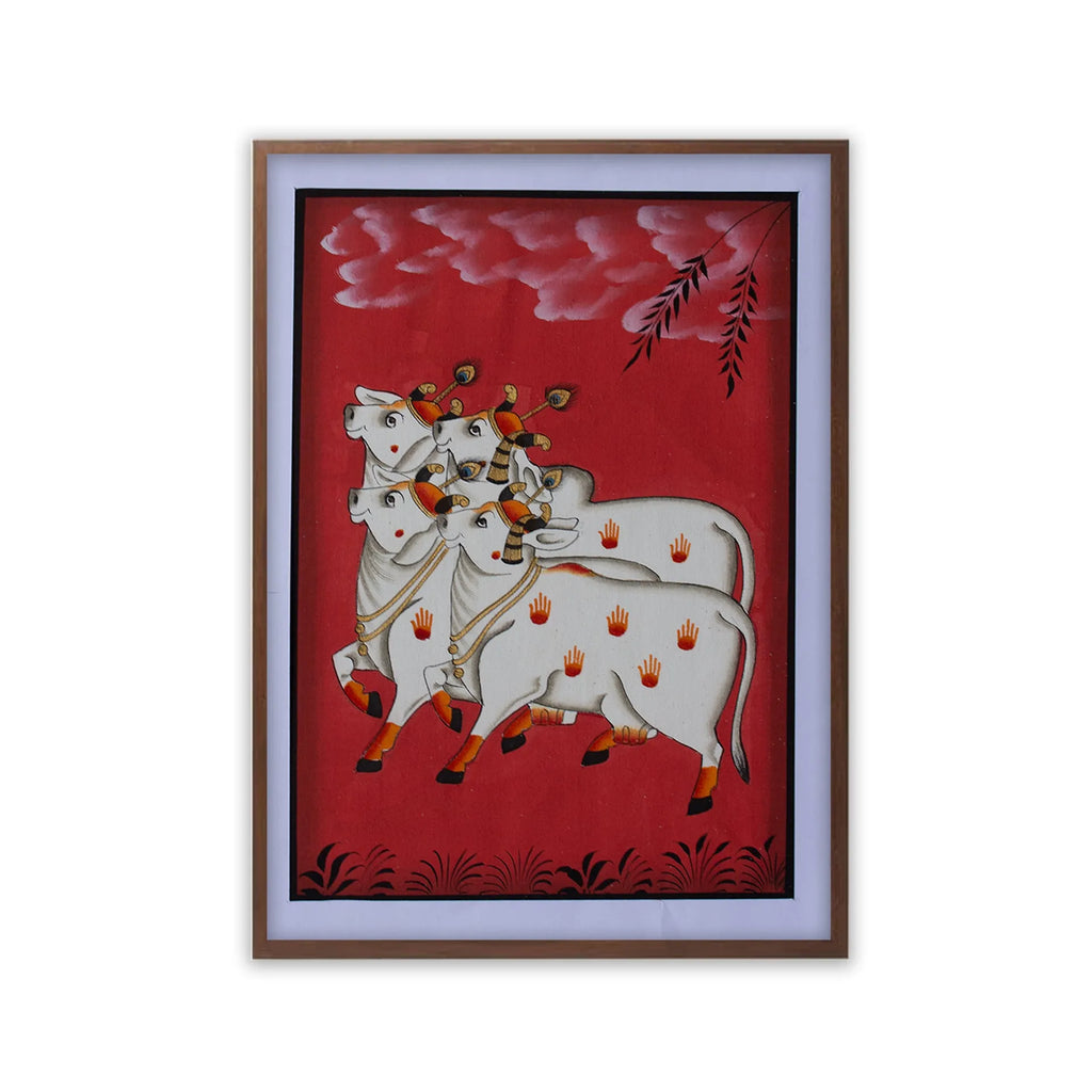 Pichwai Art - Pichwai Cow
