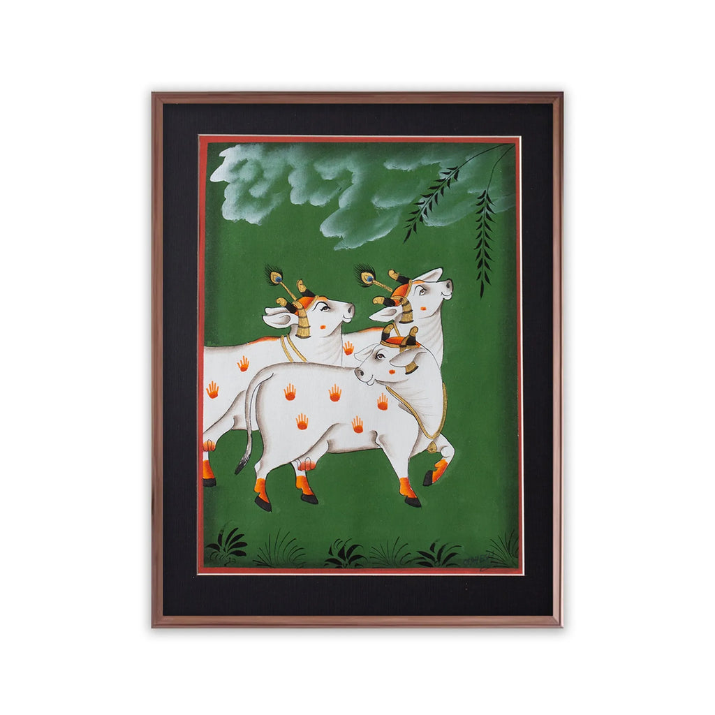 Pichwai Art - Pichwai Cow
