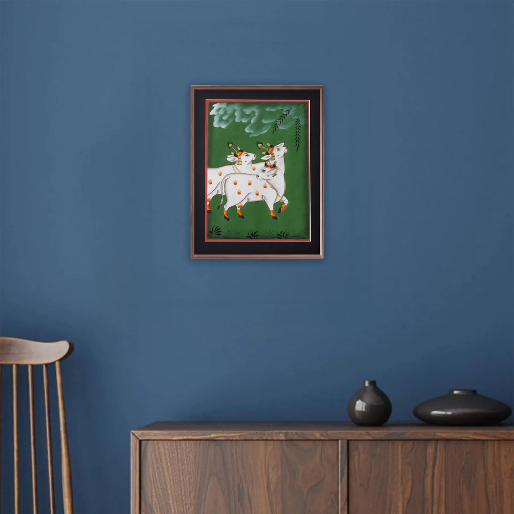 Pichwai Art - Pichwai Cow