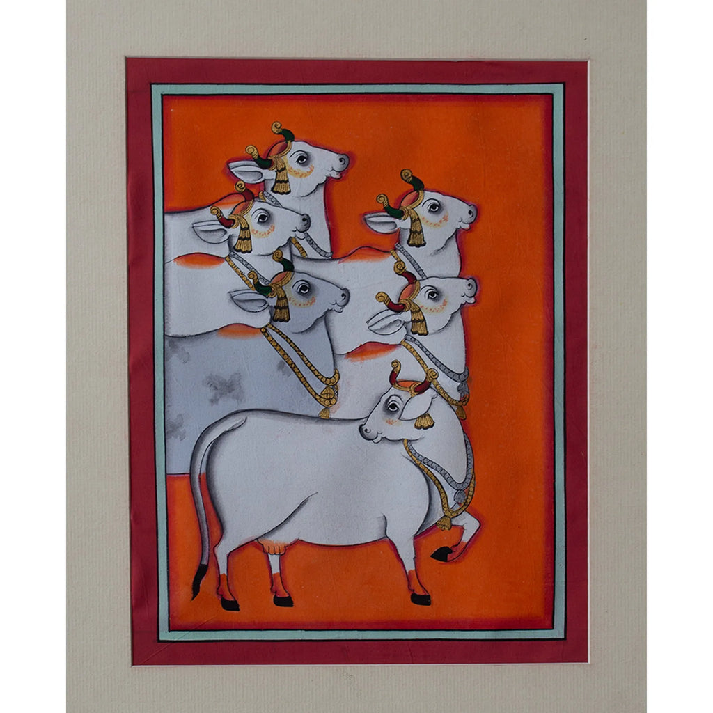 Pichwai Art - Pichwai Cow