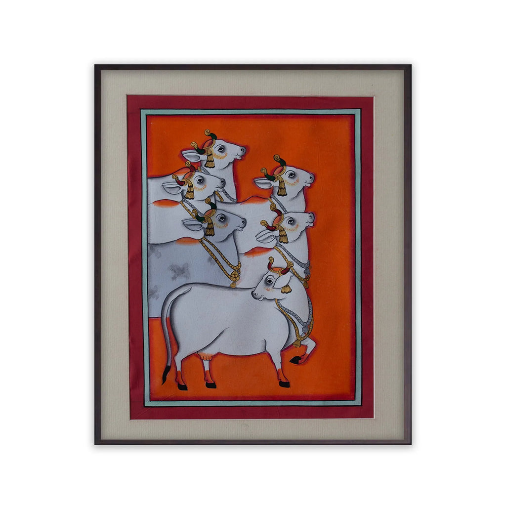 Pichwai Art - Pichwai Cow