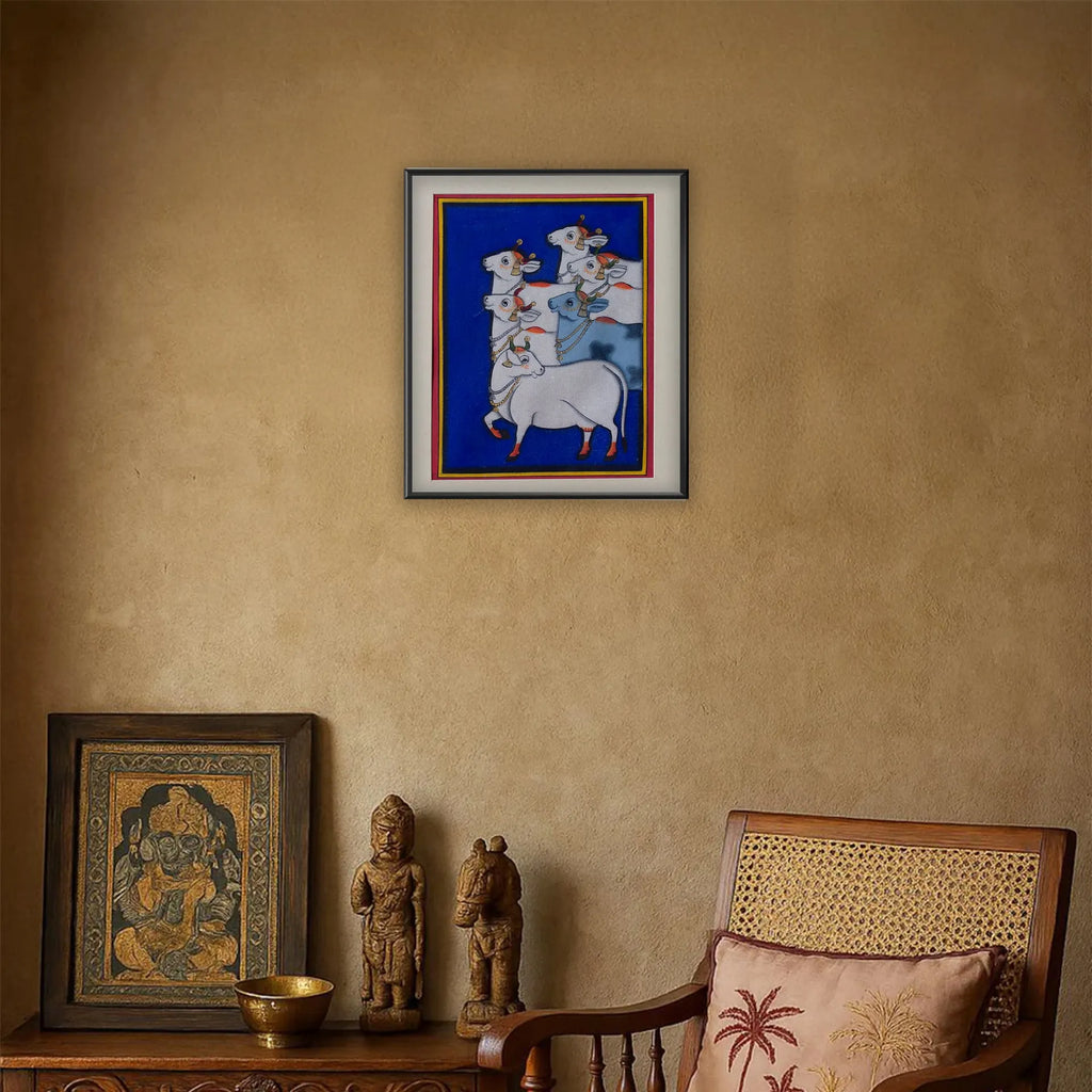 Pichwai Art - Pichwai Cow