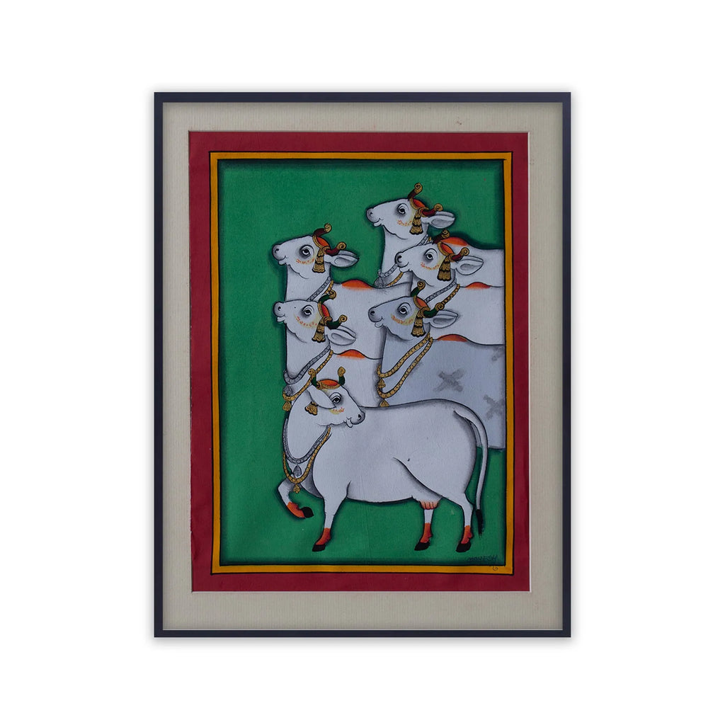 Pichwai Art - Pichwai Cow