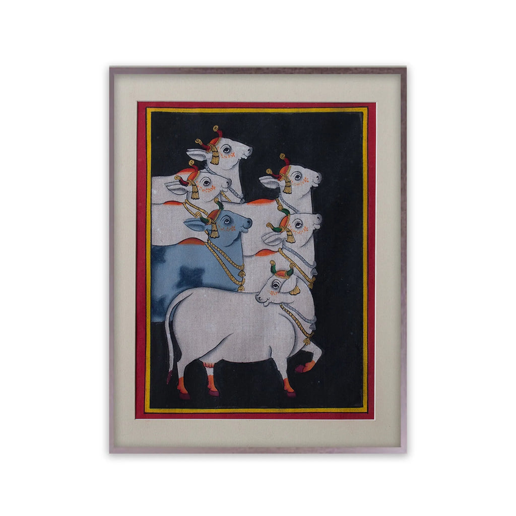 Pichwai Art - Pichwai Cow