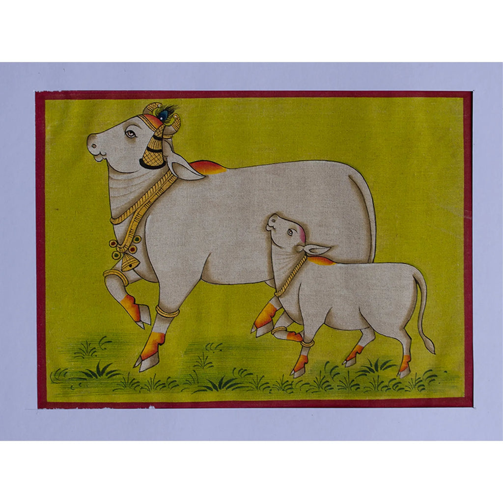 Pichwai Art - Pichwai Cow