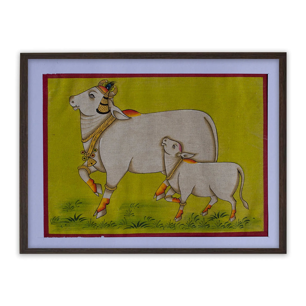Pichwai Art - Pichwai Cow
