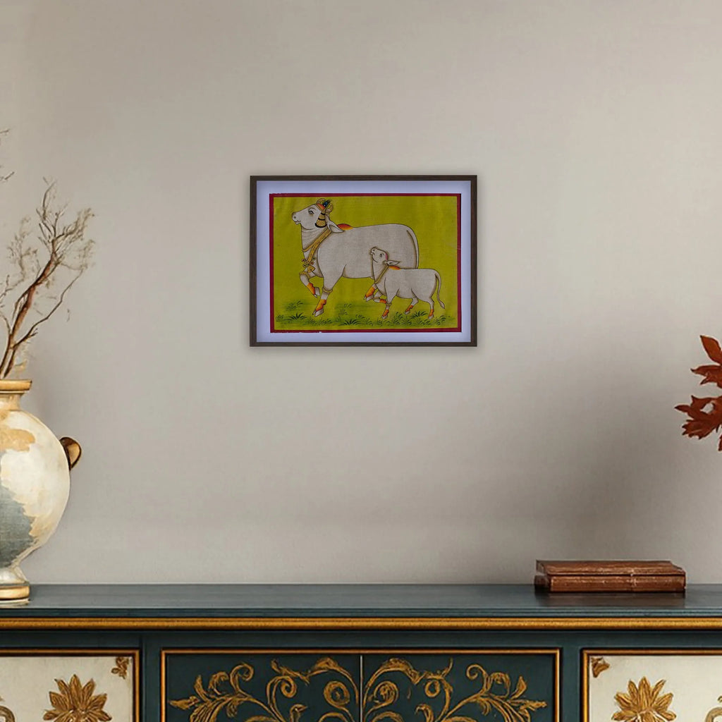 Pichwai Art - Pichwai Cow