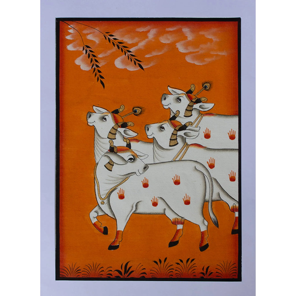 Pichwai Art - Pichwai Cow
