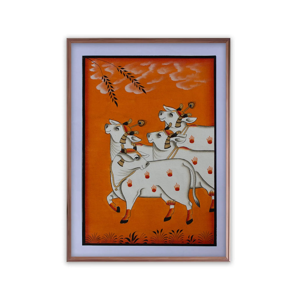 Pichwai Art - Pichwai Cow