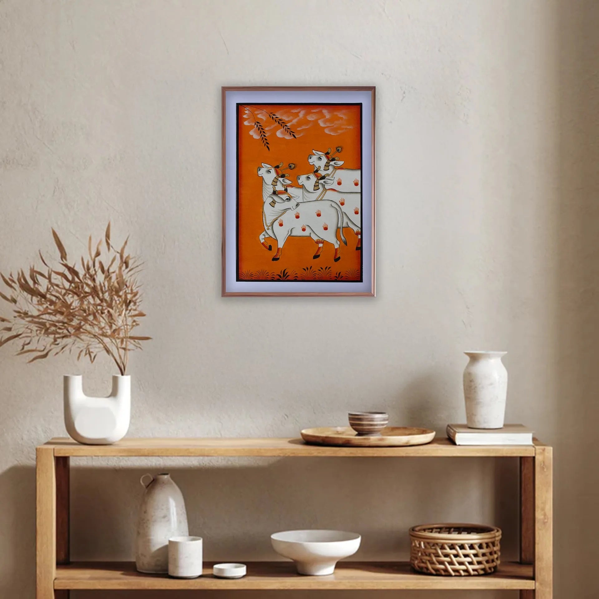 Pichwai Art - Pichwai Cow