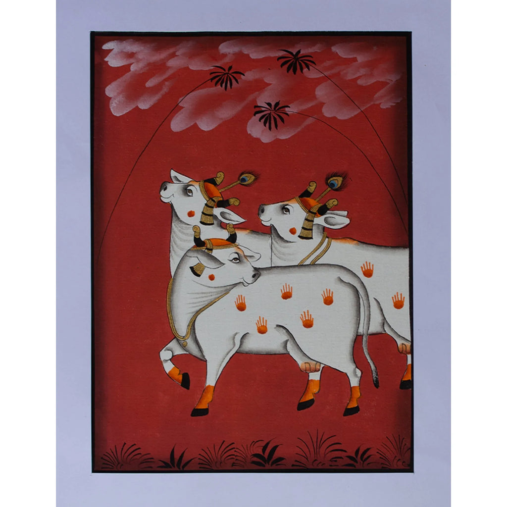 Pichwai Art - Pichwai Cow