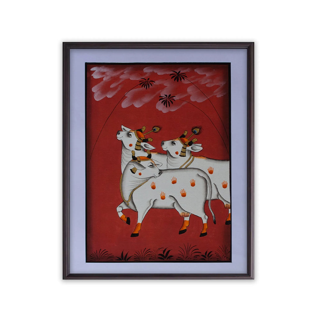 Pichwai Art - Pichwai Cow