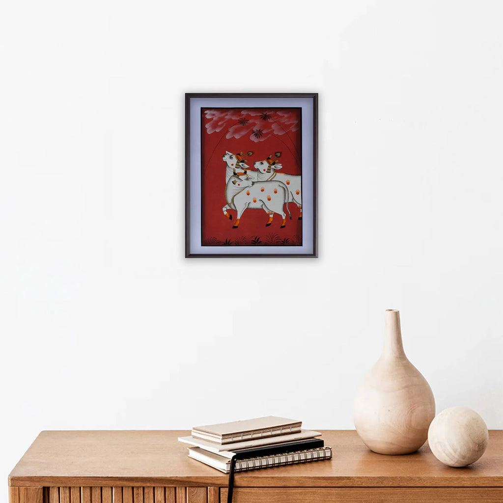Pichwai Art - Pichwai Cow